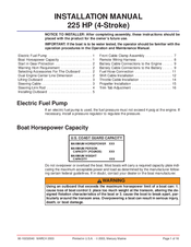 Mercury 225 HP Installation Manual