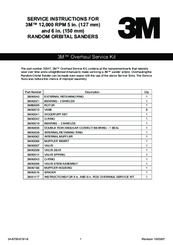 3M RANDOM ORBITAL SANDERS Service Instructions