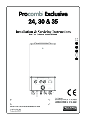 Ideal Boilers Procombi Exclusive 24 Installation & Servicing Instructions Manual