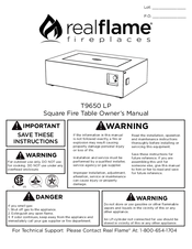 RealFlame T9650 LP Owners Manualyamna