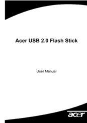 Acer USB 2.0 Flash Stick User Manual