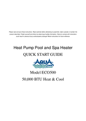 Aqua PRO ECO500 Quick Start Manual