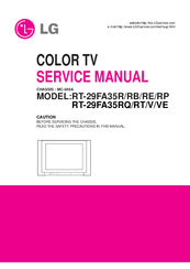 LG RT-29FA35RQ Service Manual