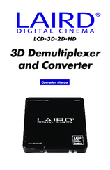 Laird LCD-3D-2D-HD Operation Manual
