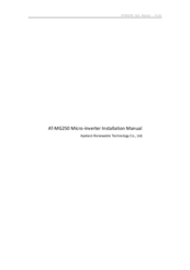 Apxteck AT?MG250 Installation Manual