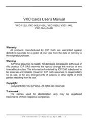ICP DAS USA VXC-144U Series User Manual