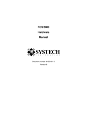 Systech Corporation RCS/5000 Hardware Manual