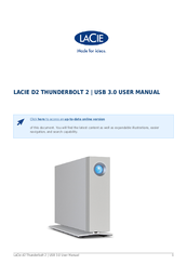 LaCie d2 Thunderbolt 2 User Manual