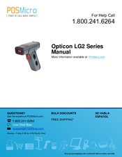 Opticon LG2 Series Manual