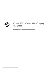 HP Mini 10 Maintenance And Service Manual