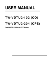 TeleWell TW-VDTU2-204 User Manual