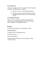 Planet IG-100 User Manual
