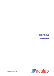 Aculab MC3 Installation Manual