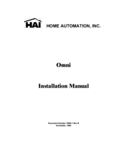 HAI Omni Installation Manual