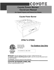 Coyote CPBNG Use & Care Manual