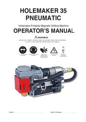 HOLEMAKER 35 Operator's Manual