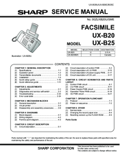 Sharp UX-B20 Service Manual