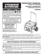 Power Stroke PS906025 Operator's Manual