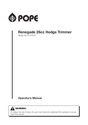 Pope 101PHT25 Operator's Manual