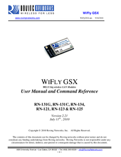 Roving Networks RN-134 User Manual And Command Reference