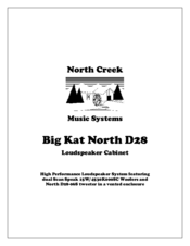 North Creek Big Kat North D28 User Manual