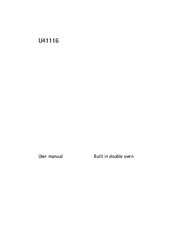 Electrolux U41116 User Manual