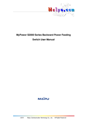 Maipu S2000-8/16 10/100Mbps Ethernet Switch User Manual