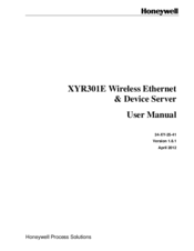 Honeywell XYR301E User Manual