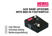 G Lab AUX BANK UP/DOWN WITH MIDI IN FOOTSWITCH User Manual