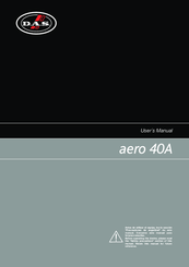 DAS aero 40A User Manual