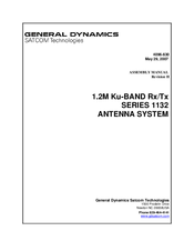 General Dynamics 1.2M Ku-BAND RxSERIES 1132 Assembly Manual