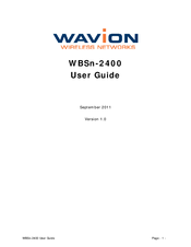 Wavion WBSn-2400 User Manual