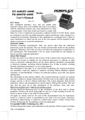 POSIFLEX HT-4600E Series User Manual