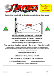 Sun-Power XP Series Owner's Manual