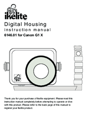 Ikelite 6146.01 for Canon G1 X Instruction Manual