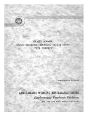 AWA Teleradio SS70A Service Manual