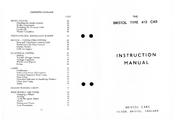 Bristol 410 Instruction Manual