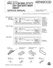 Kenwood KRC-394Y Service Manual