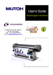 Mutoh Rockhopper 3 Extreme User Manual Pdf Download Manualslib