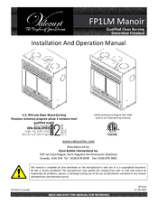 Valcourt FP1LM Manoir Installation And Operation Manual