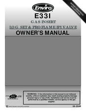 Enviro E33I Owner's Manual