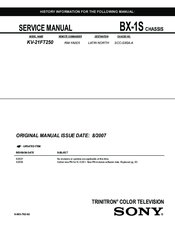 Sony Trinitron KV-21FT250 Service Manual