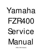 Yamaha FZR400 Service Repair Manual 