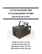 LITTLE BLIZZARD SP DMX Operating Instructions Manual