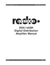 Radio Systems DDA-1x8SH Manual