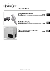 Cuenod C24 GX507/8 Operating Instructions Manual