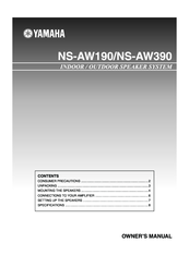 Yamaha NS-AW390 Owner's Manual