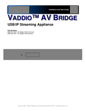 VADDIO AV Bridge Installation And User Manual