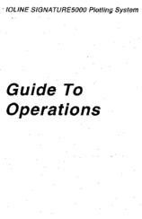 Ioline Signature5000 Operating Manual