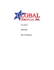 Global American 2801050 User Manual